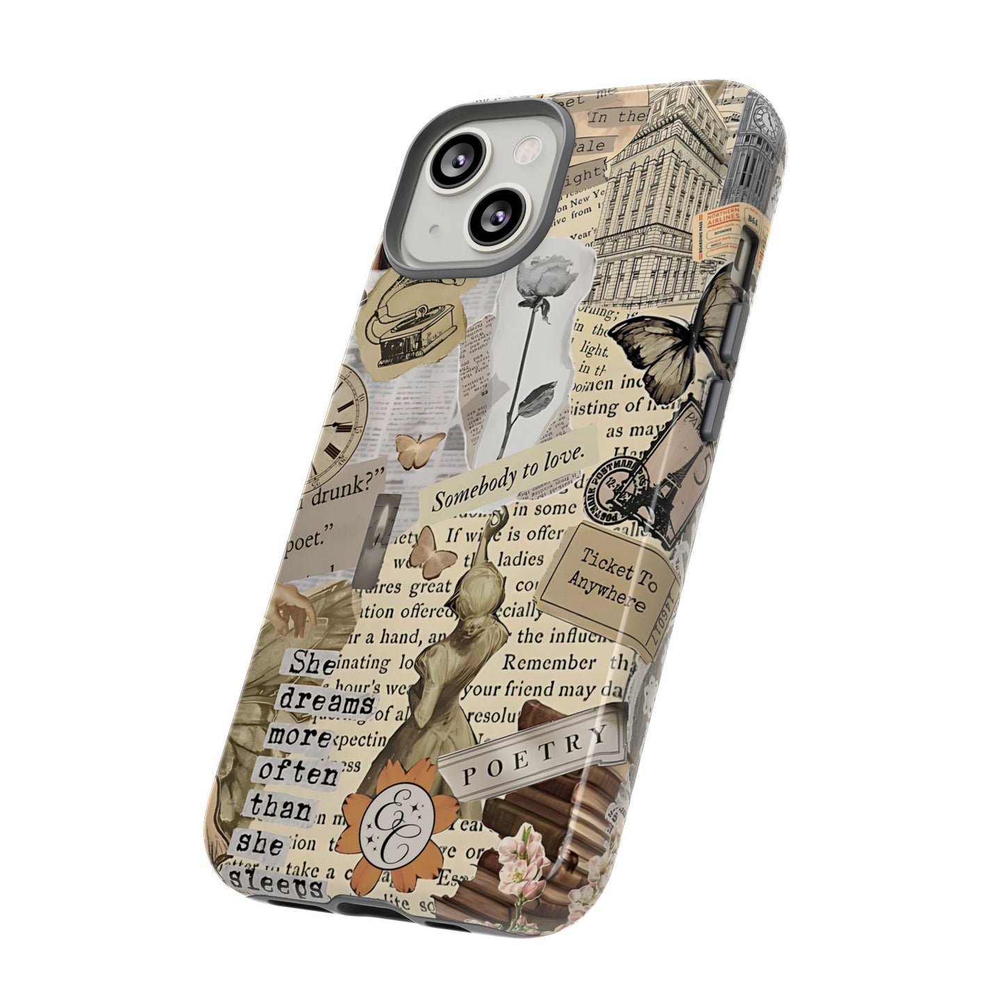 Library Romance Collage Tough Phone Case