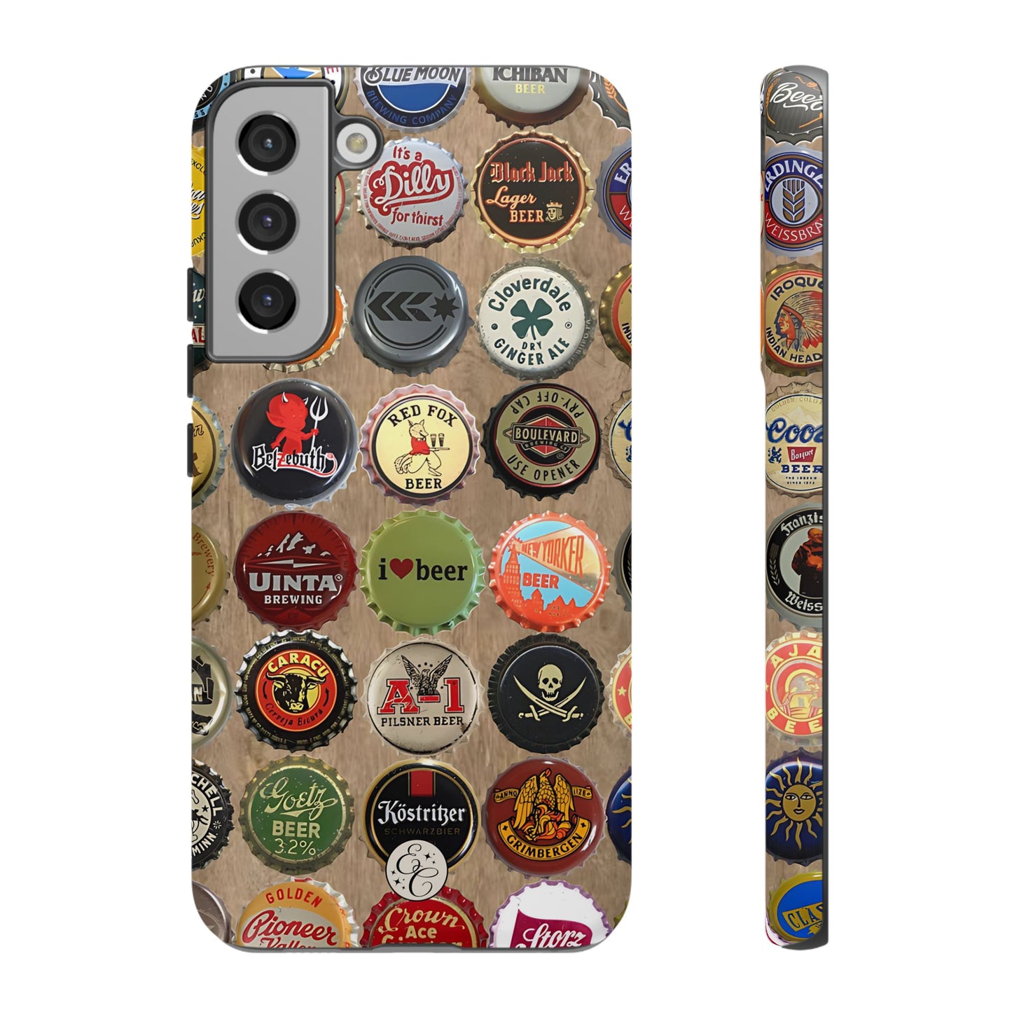 Beer Bottle Caps Tough Phone Case