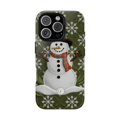 Christmas Snowman Tough Phone Case