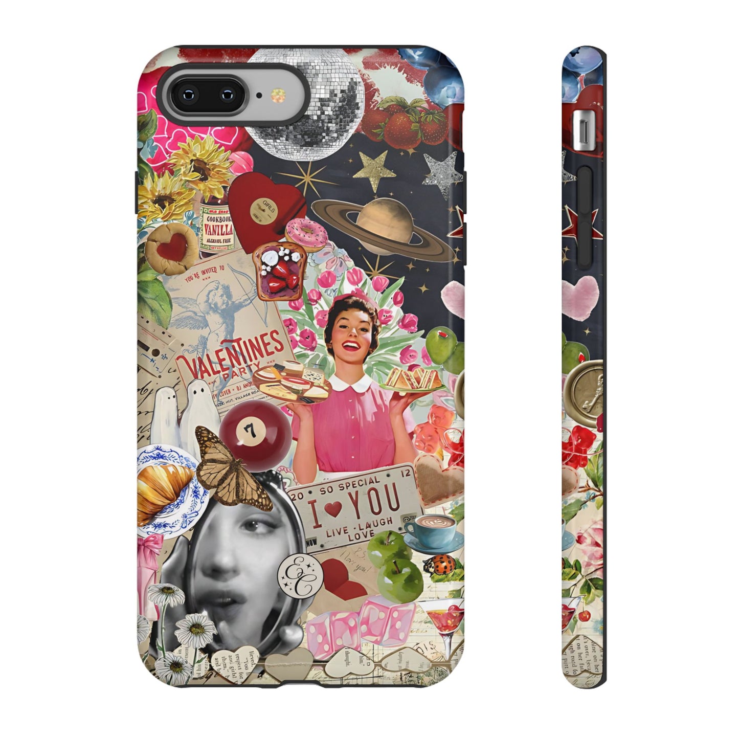 Retro Aesthetic Collage Art Tough Phone Case