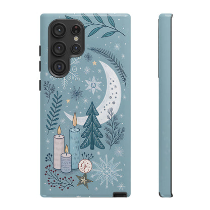 Winter Moon & Candles Tough Phone Case
