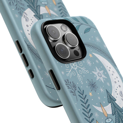 Winter Moon & Candles Tough Phone Case