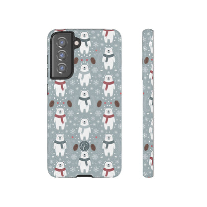 Cute Polar Bear Pattern Tough Phone Case