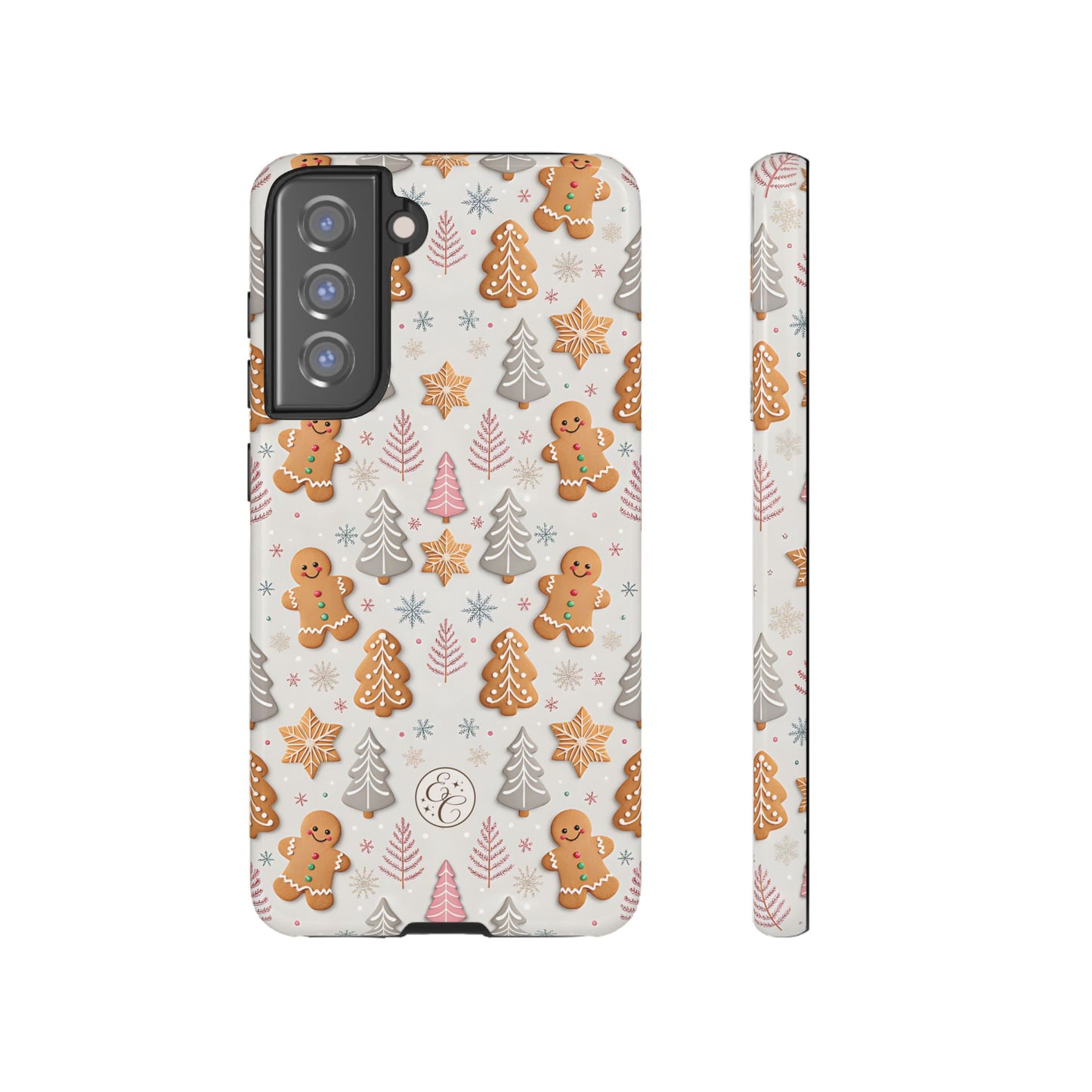 Christmas Gingerbread Man Pattern Tough Phone Case