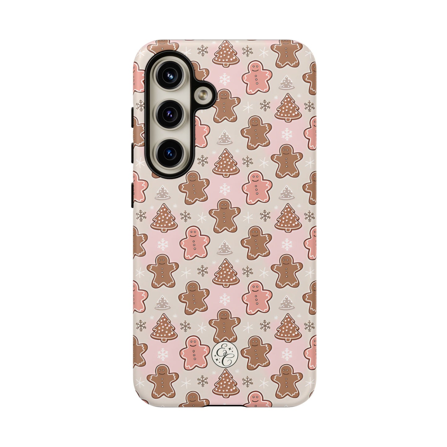 Gingerbread Men & Xmas Tree Pattern Tough Phone Case