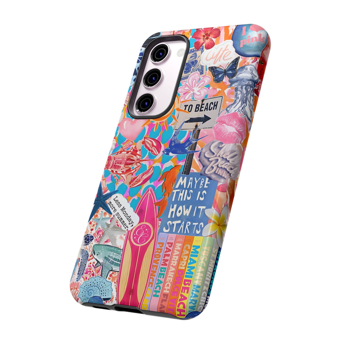 Colorful Beach Collage Tough Phone Case