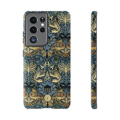 William Morris Peacock and Dragon Tough Phone Case