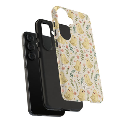 Vintage Floral Chick Pattern Tough Phone Case