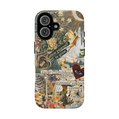 Vintage Cottage Collage Tough Phone Case