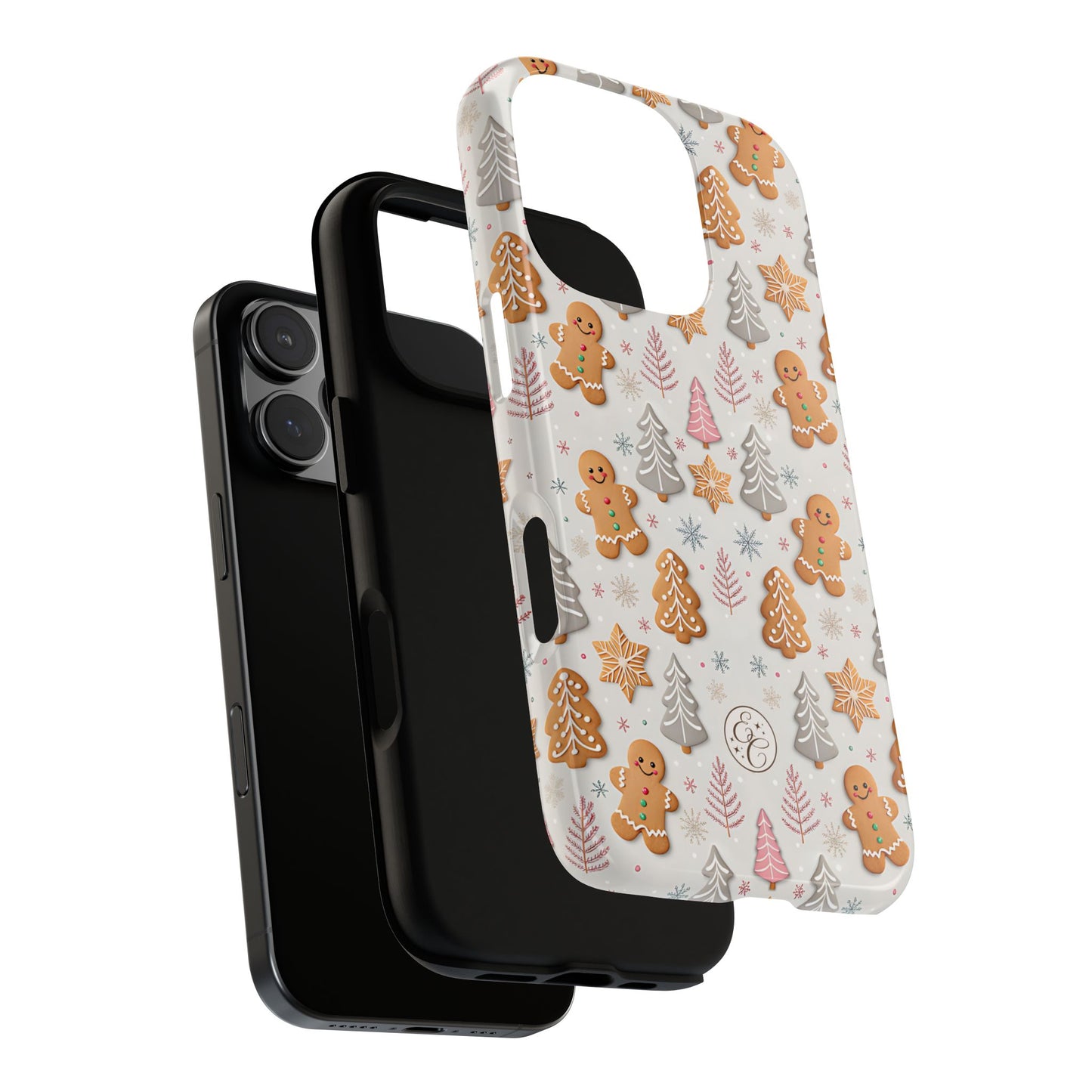 Christmas Gingerbread Man Pattern Tough Phone Case