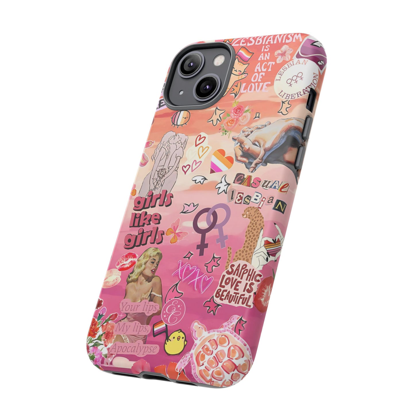 Lesbian Collage Tough Phone Case