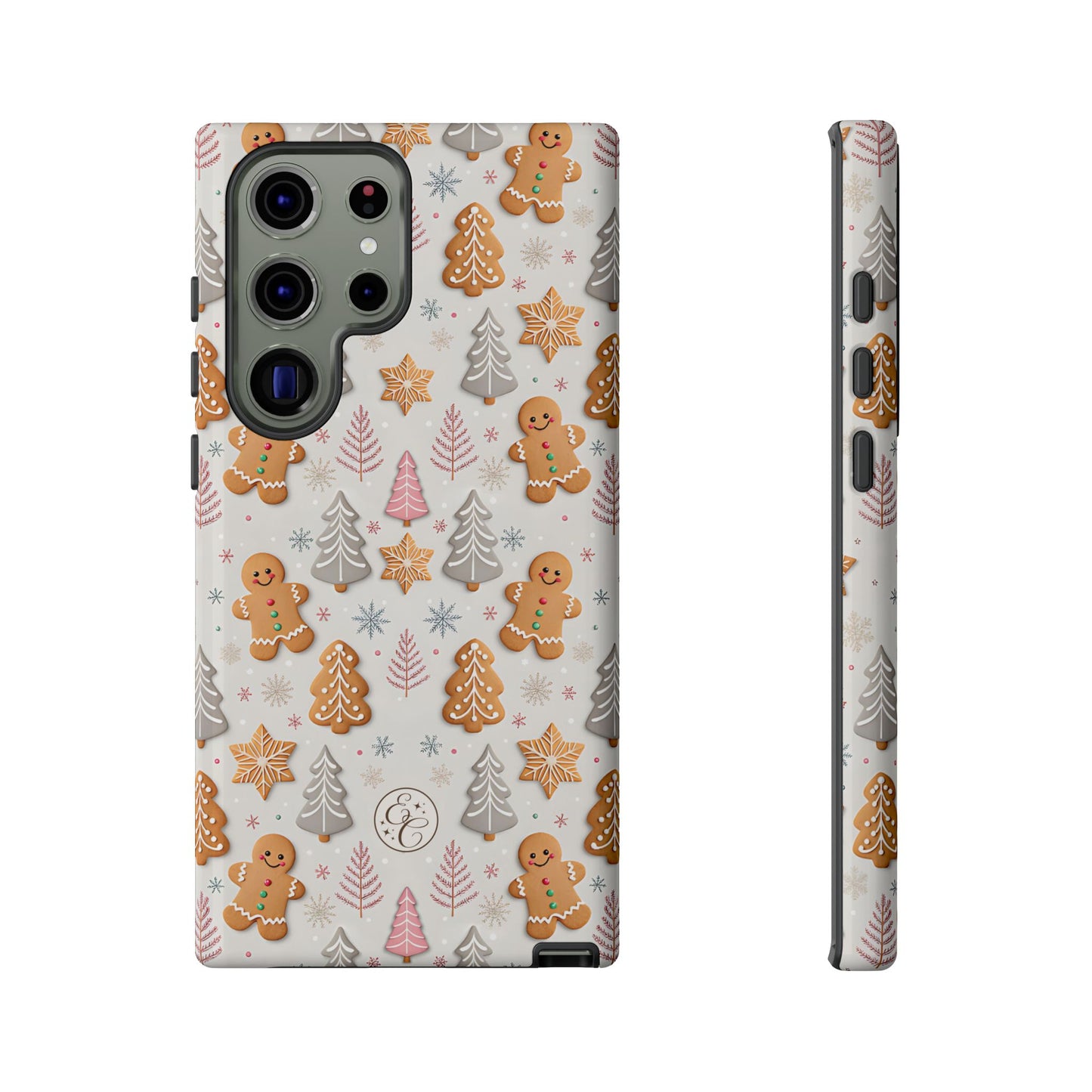 Christmas Gingerbread Man Pattern Tough Phone Case