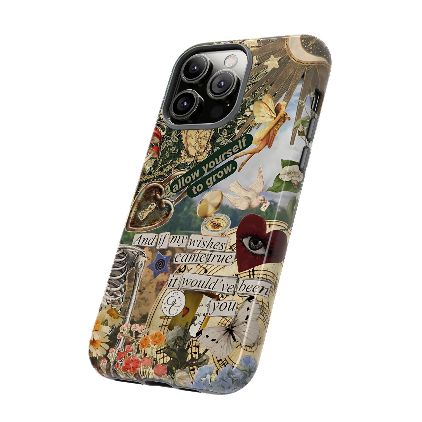 Vintage Cottage Collage Tough Phone Case