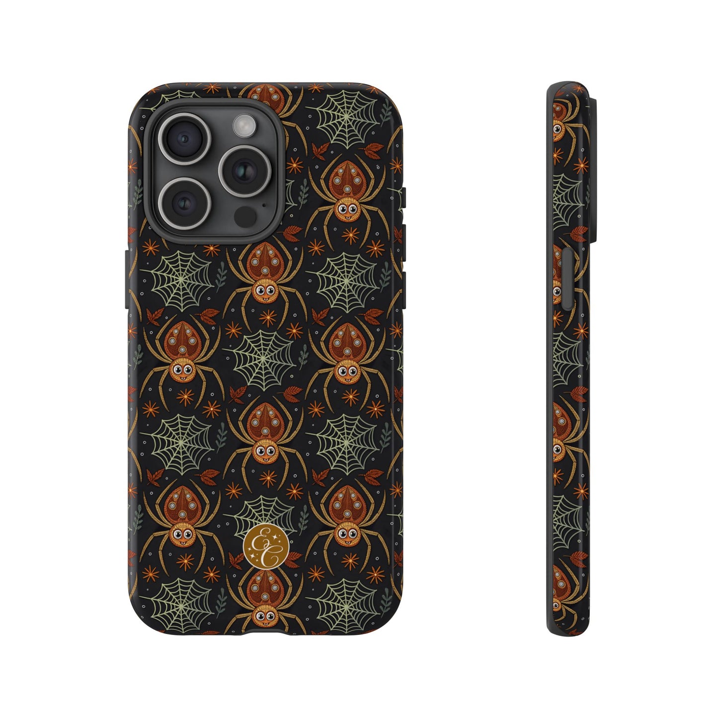 Boho Halloween Spider Pattern Tough Phone Case