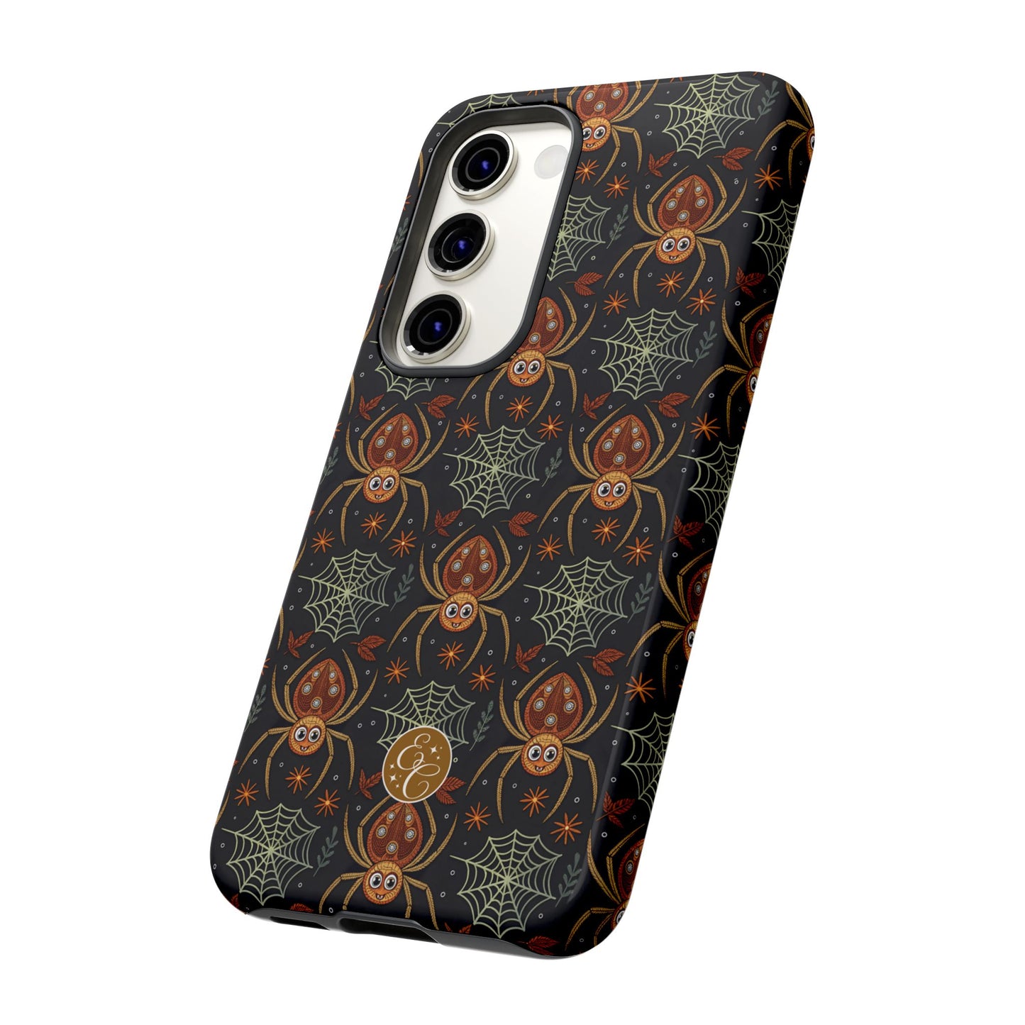 Boho Halloween Spider Pattern Tough Phone Case