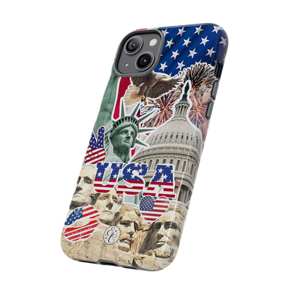 Patriotic USA Collage Tough Phone Case