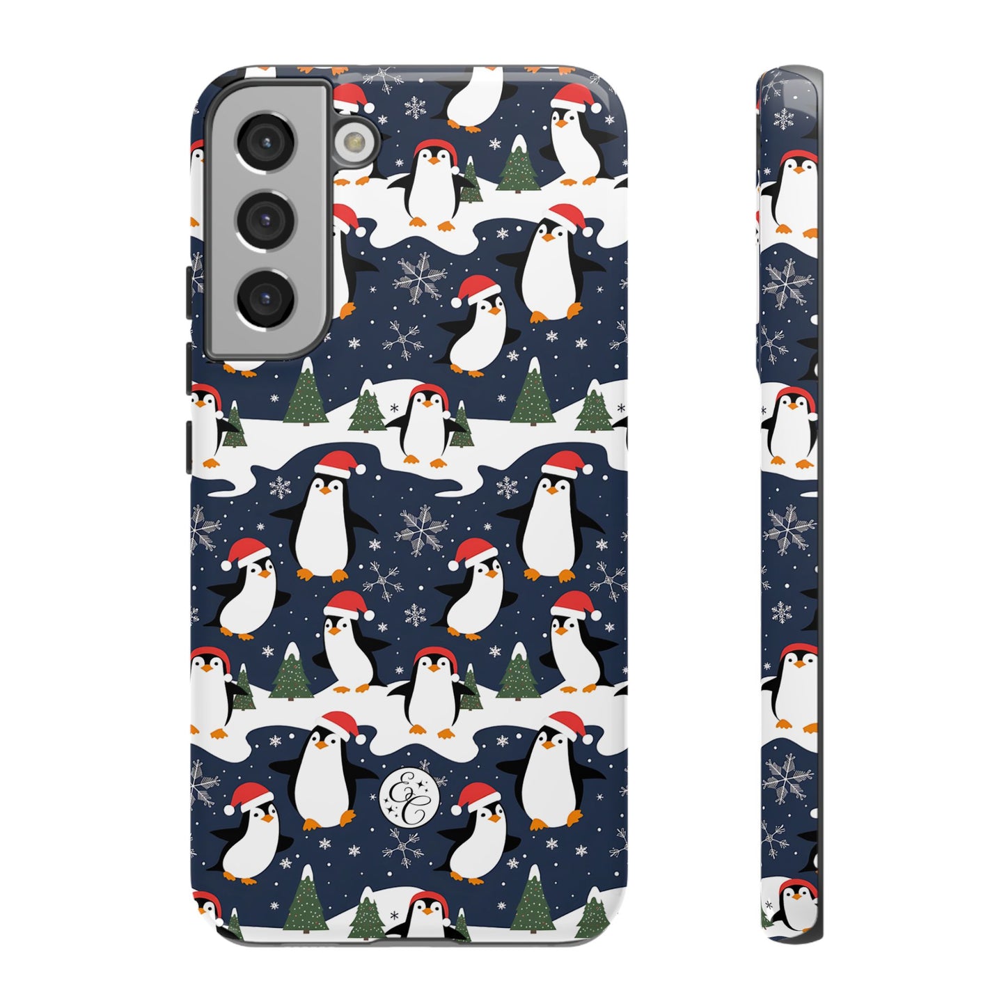 Cute Penguin Christmas Pattern Tough Phone Case