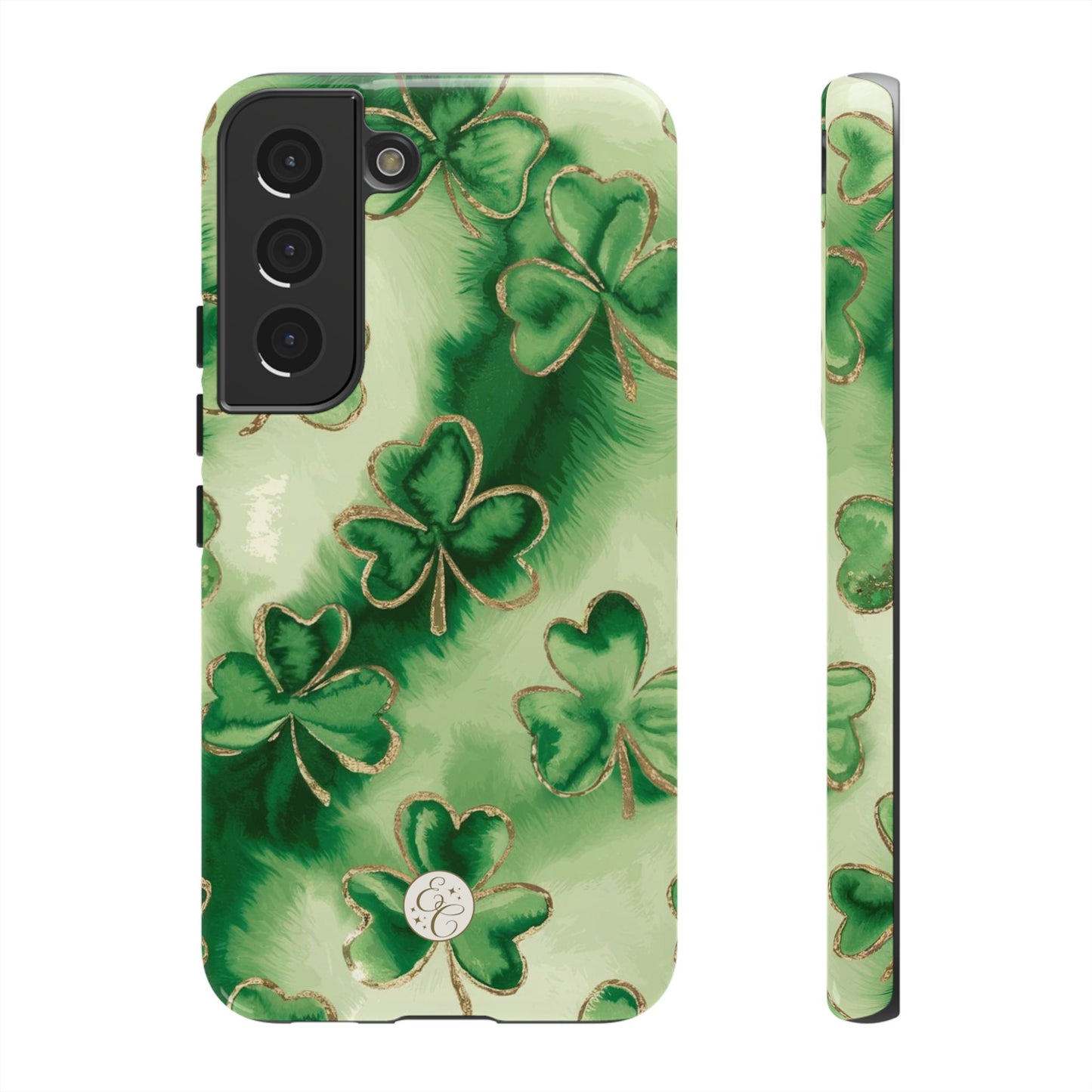 Shamrock Watercolor Pattern Tough Phone Case