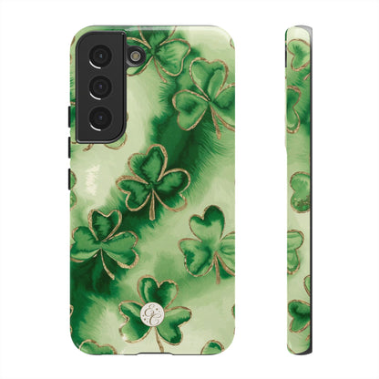 Shamrock Watercolor Pattern Tough Phone Case