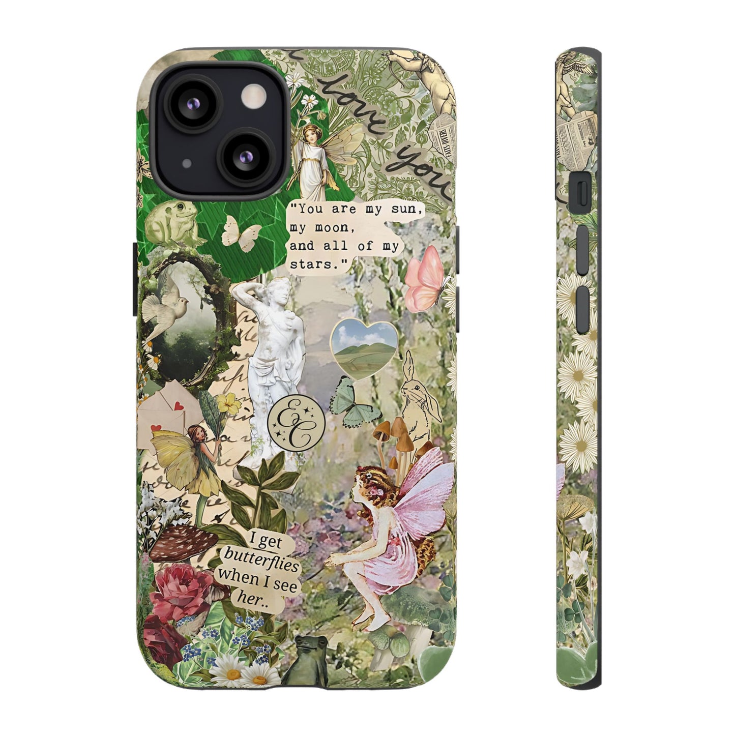 Vintage Botanical Collage Tough Phone Case