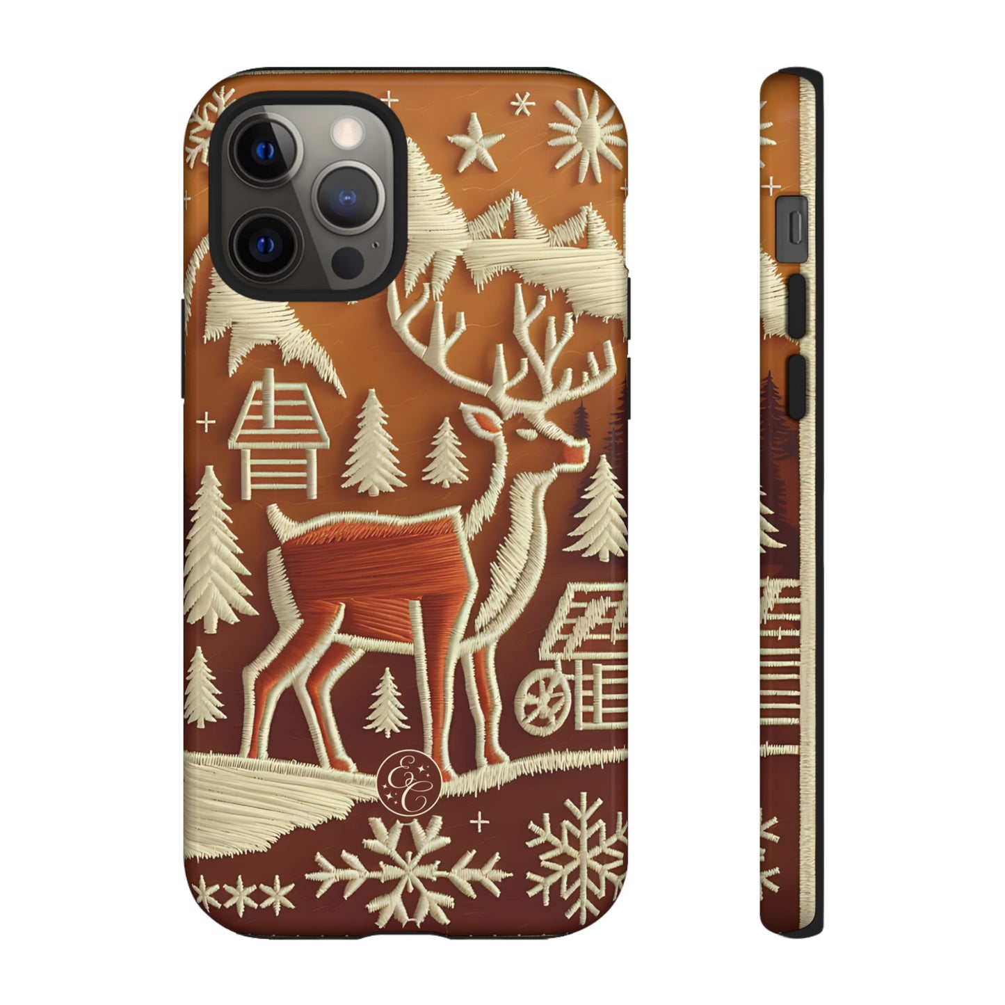 Rustic Reindeer Tough Phone Case