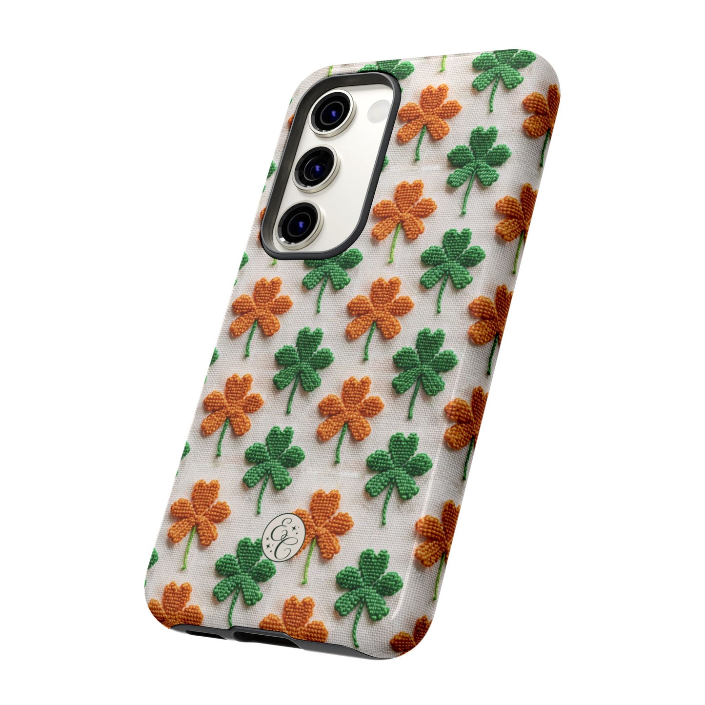 Lucky Shamrock Pattern Tough Phone Case