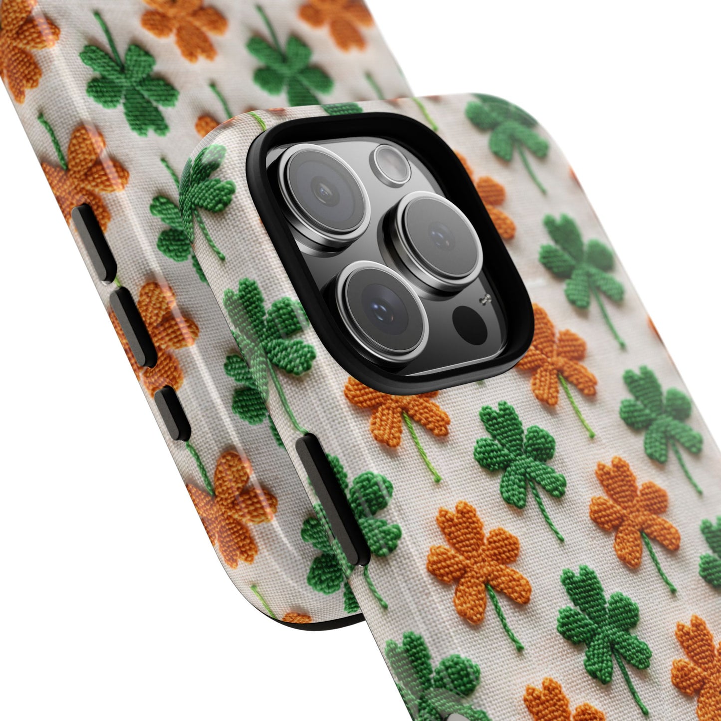 Lucky Shamrock Pattern Tough Phone Case