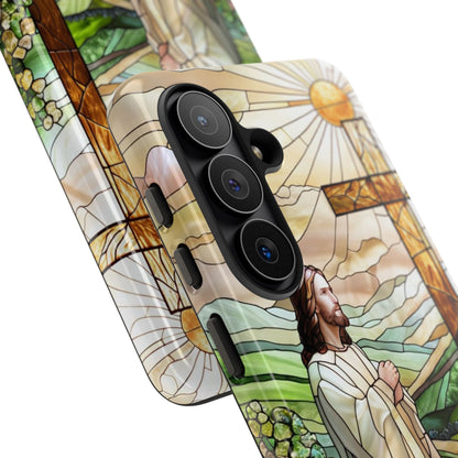 Jesus Stained Glass Tough Phone Case
