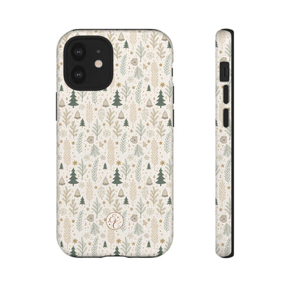Boho Christmas Forest Tough Phone Case