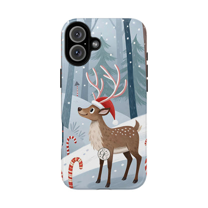 Reindeer in Winter Wonderland Tough Phone Case