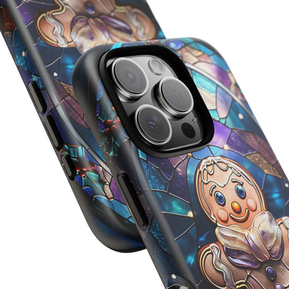 Gingerbread Man Stained Glass Tough Phone Case