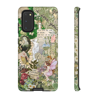 Vintage Botanical Collage Tough Phone Case