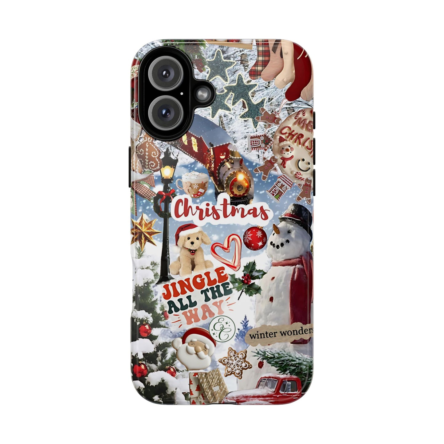 Christmas Holiday Collage Tough Phone Case