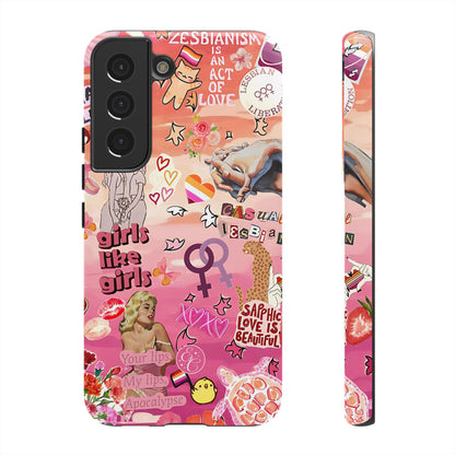 Lesbian Collage Tough Phone Case