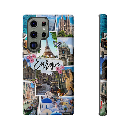 Europe Travel Collage Tough Phone Case