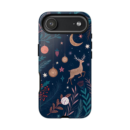 Boho Christmas Reindeer Tough Phone Case