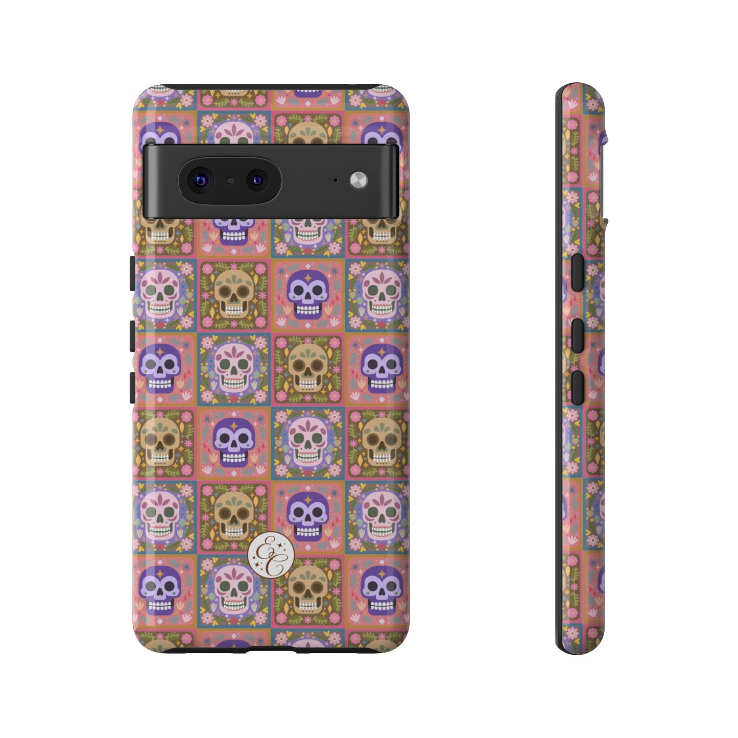 Sugar Skull Pattern Tough Phone Case