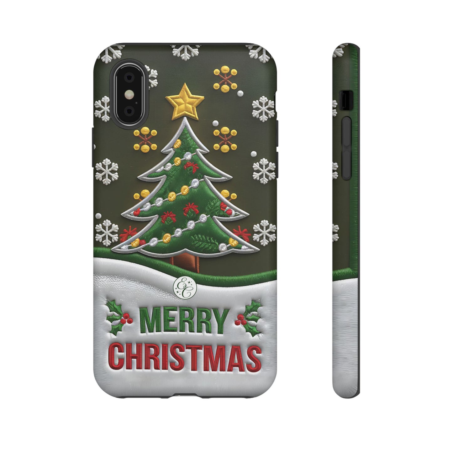 Merry Christmas Tree Tough Phone Case