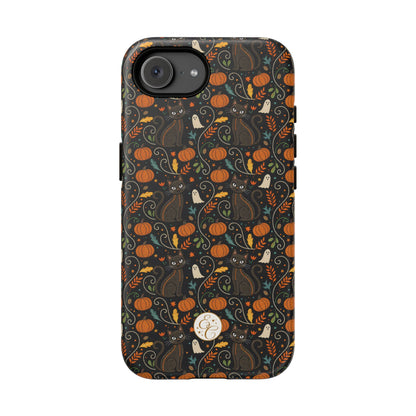 Boho Black Cat Halloween Phone Case