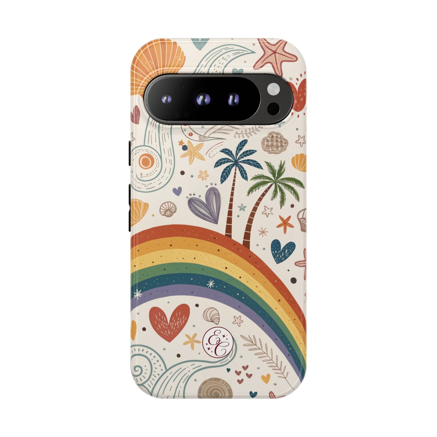 Rainbow Pride Boho Beach Tough Phone Case