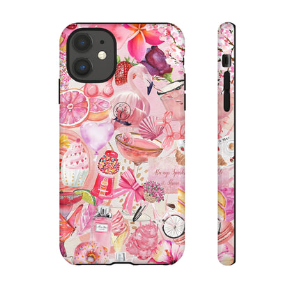 Pink Collage Tough Phone Case