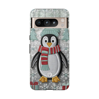 Cute Christmas Penguin Tough Phone Case