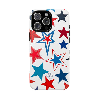 Patriotic Star Pattern Tough Phone Case