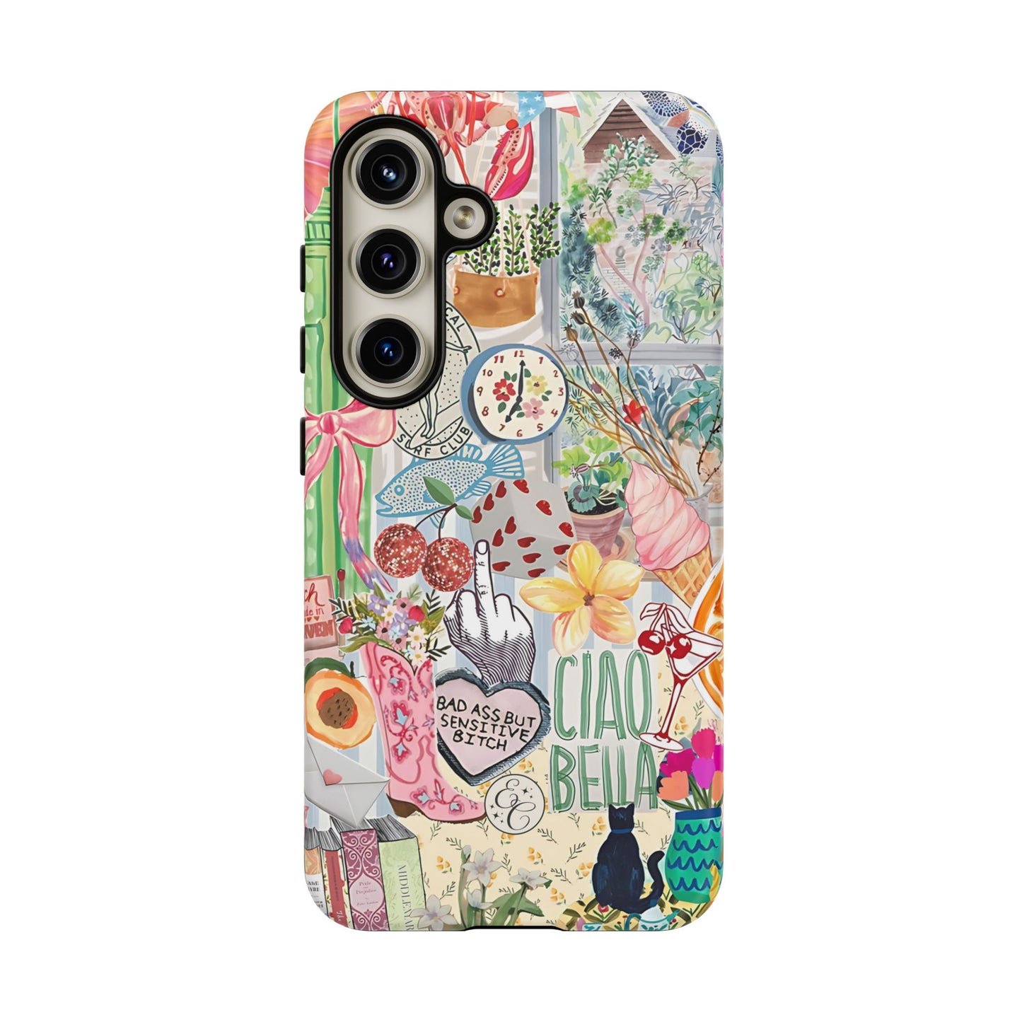 Coquette Art Collage Tough Phone Case