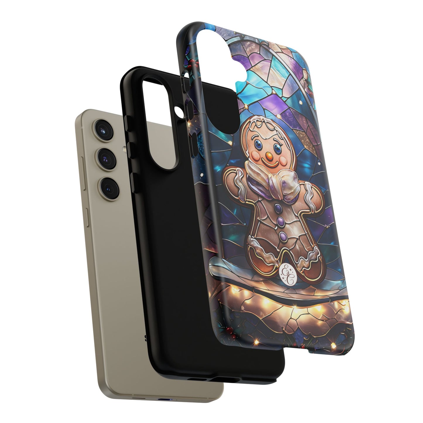 Gingerbread Man Stained Glass Tough Phone Case