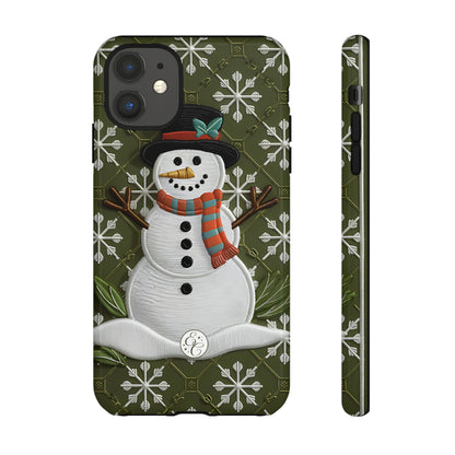 Christmas Snowman Tough Phone Case