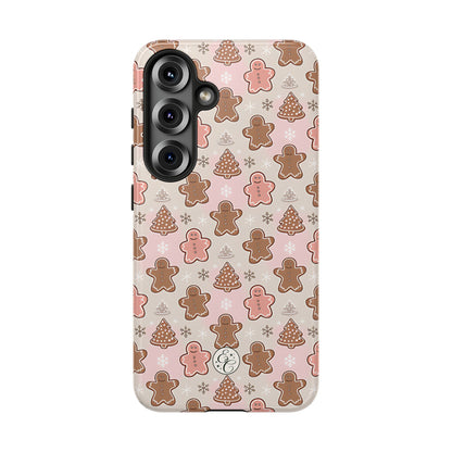 Gingerbread Men & Xmas Tree Pattern Tough Phone Case
