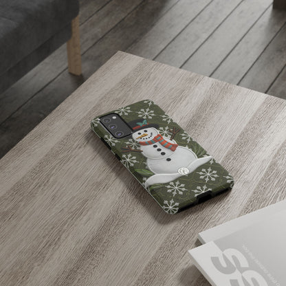 Christmas Snowman Tough Phone Case