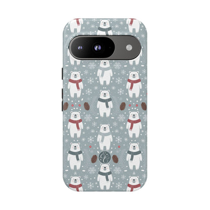 Cute Polar Bear Pattern Tough Phone Case
