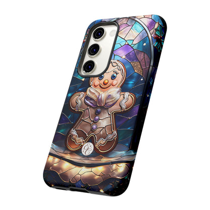 Gingerbread Man Stained Glass Tough Phone Case